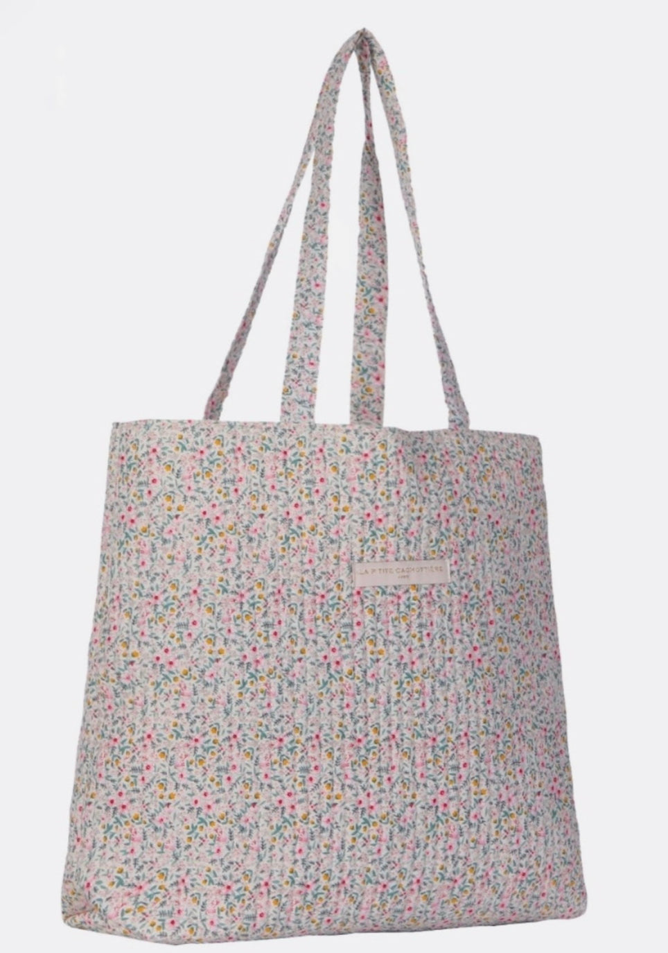 LIMITED EDITION pink flowers tote bag