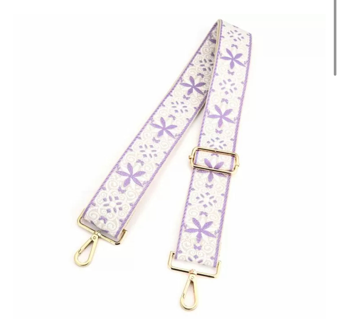 Tassen strap lila flowers
