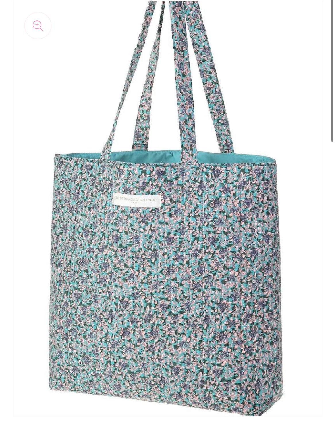 tote bag flower blue
