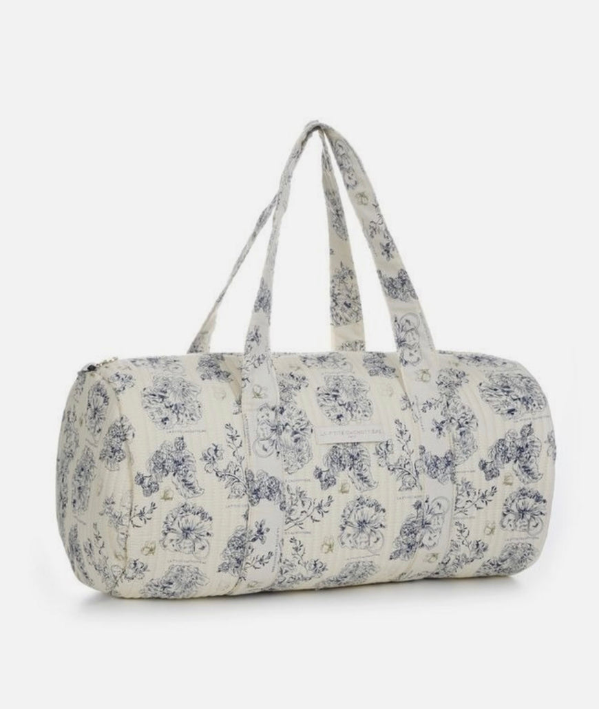 Weekendbag Flowers blue