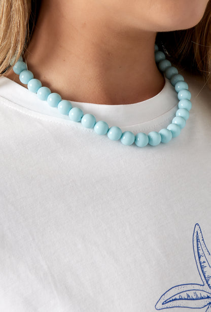 Kralen ketting baby blauw