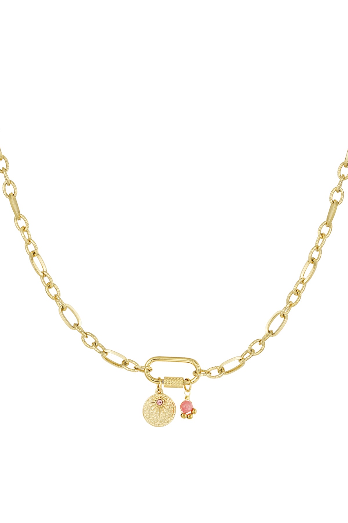 Ketting Sanna roze goud