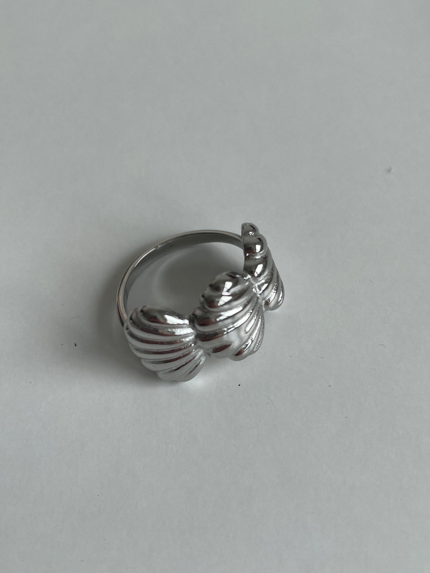 Ring met schelpjes zilver