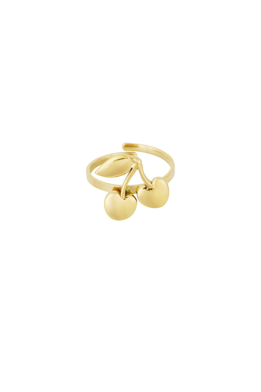 Ring met kers goud