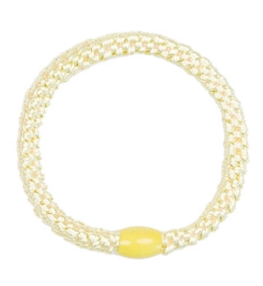 Elastiek pastel geel