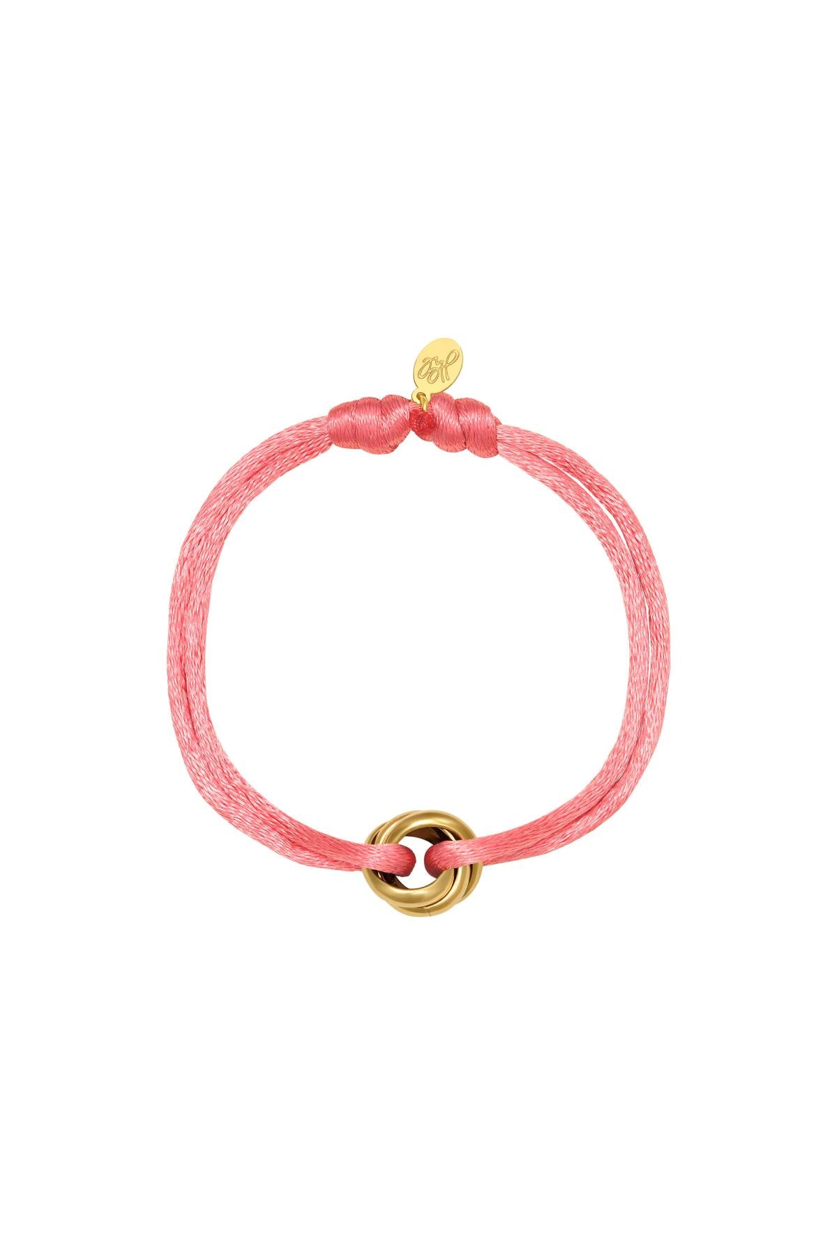 Armband Satin roze