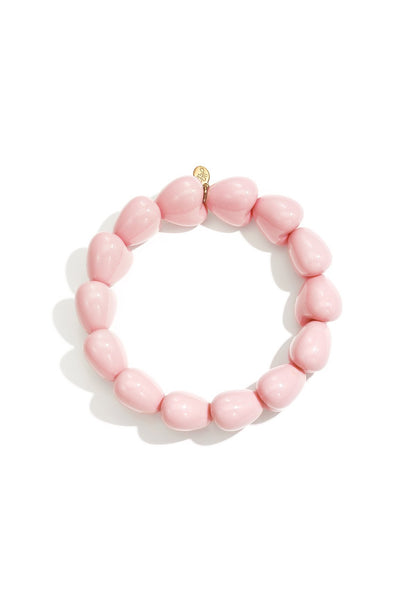 Armband met grote hartjes kralen