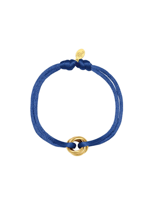 Armband satin blue