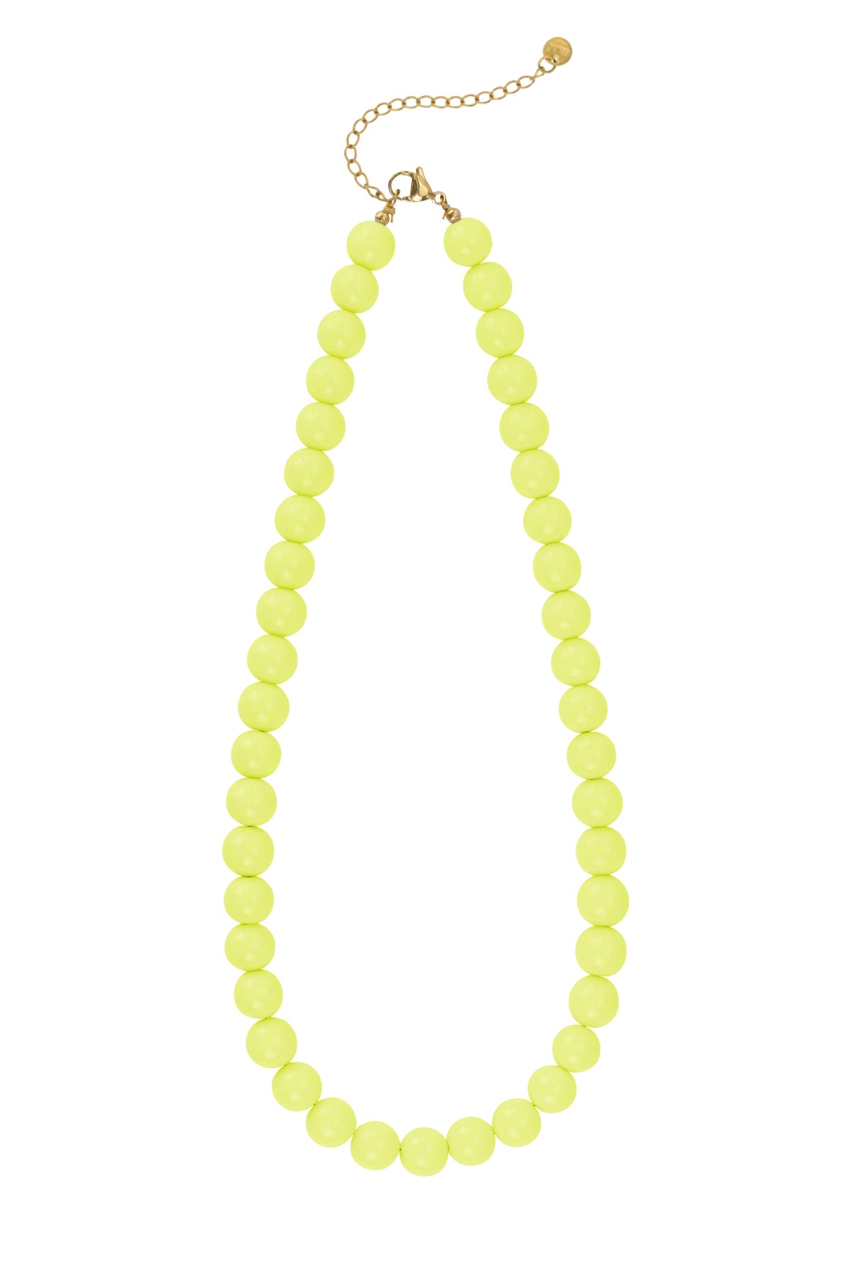 Kralen ketting lime