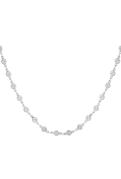 Ketting met Klavertjes zilver