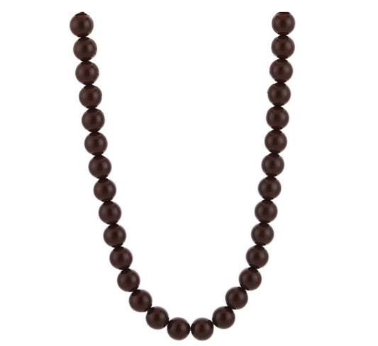 Ketting met bruine kralen