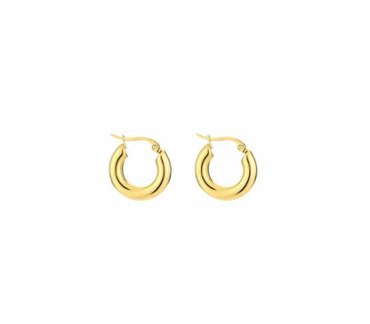 Oorbellen kleine hoops goud