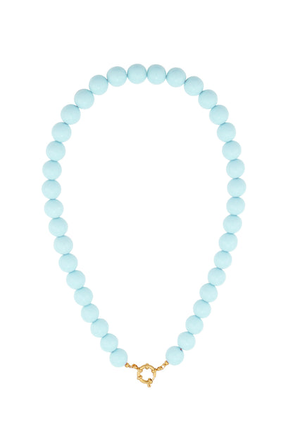 Kralen ketting baby blauw