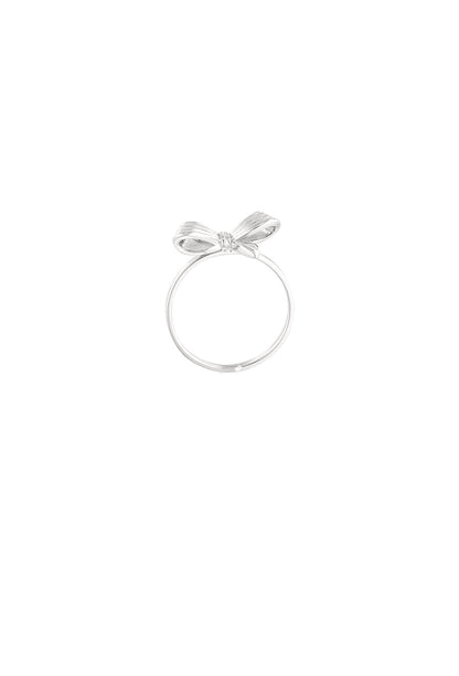 Ring met strikje zilver