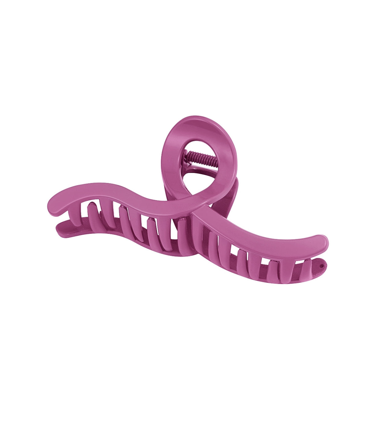 Haarclip swirl fuchsia