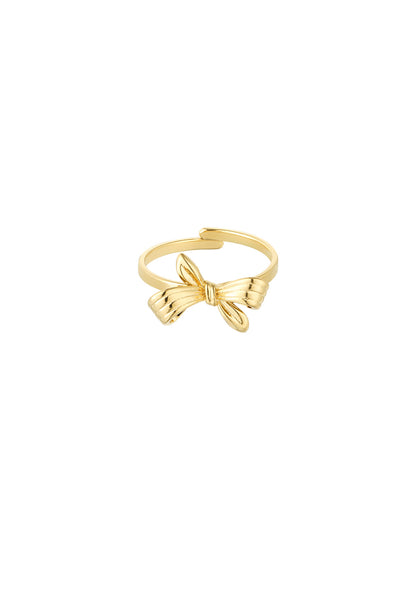Ring strikje goud