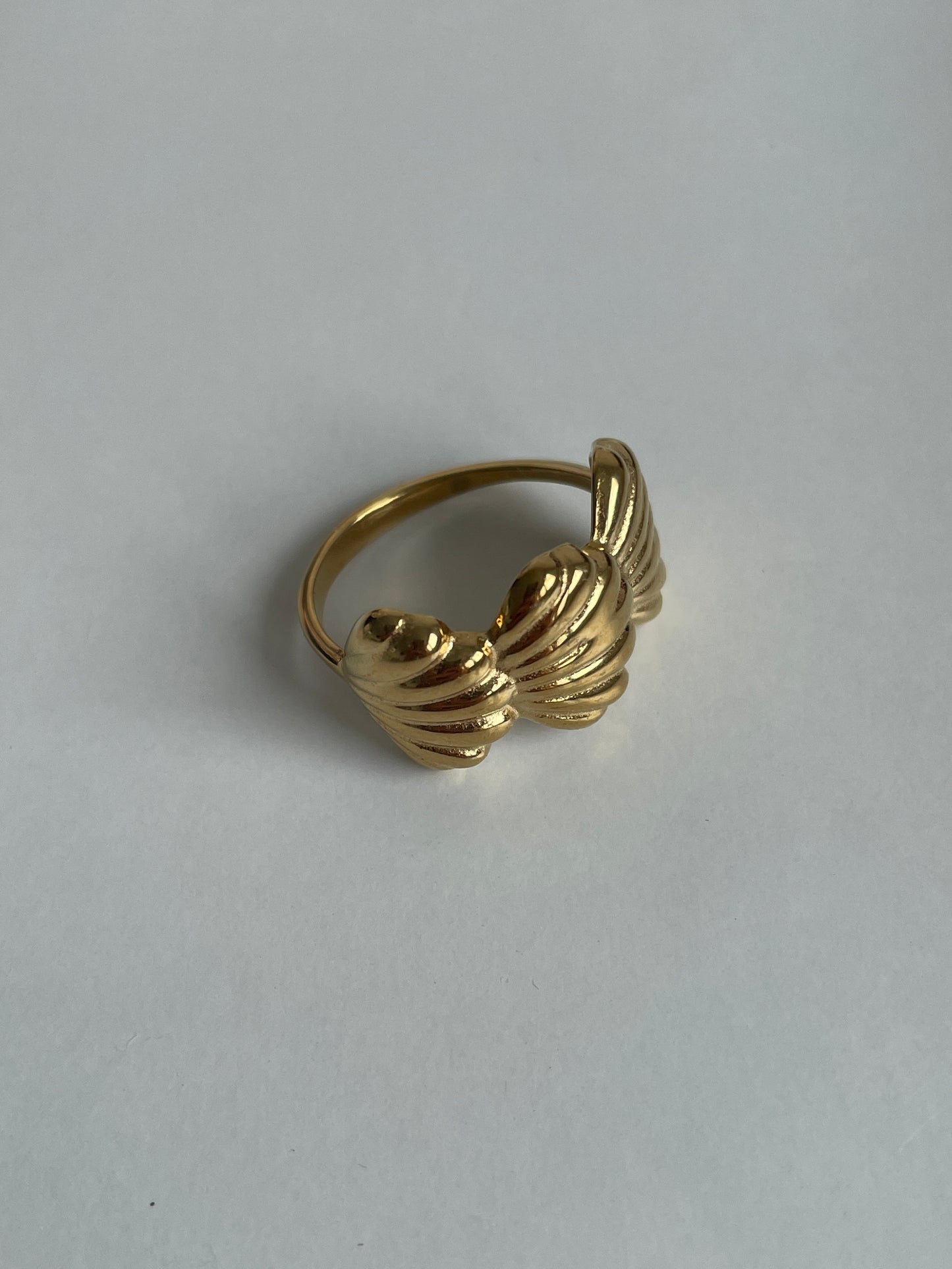 Ring met schelpjes goud