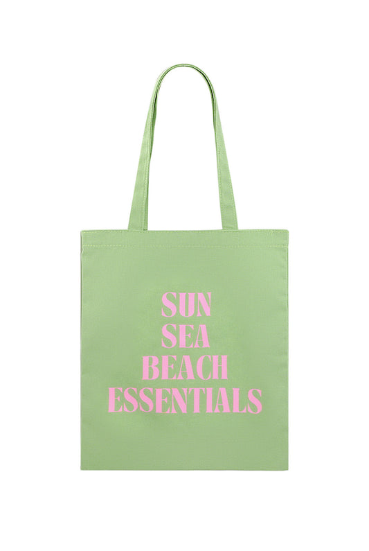 Canvas tas beach essentails