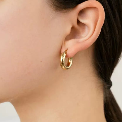 Oorbellen kleine hoops goud