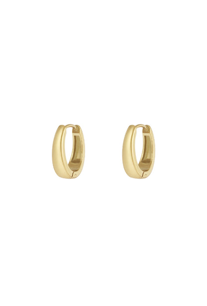 Oorbellen ovaal small goud