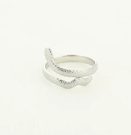 Ring Snake zilver