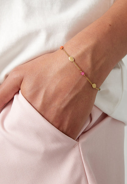 Armband Nomi gekleurd goud