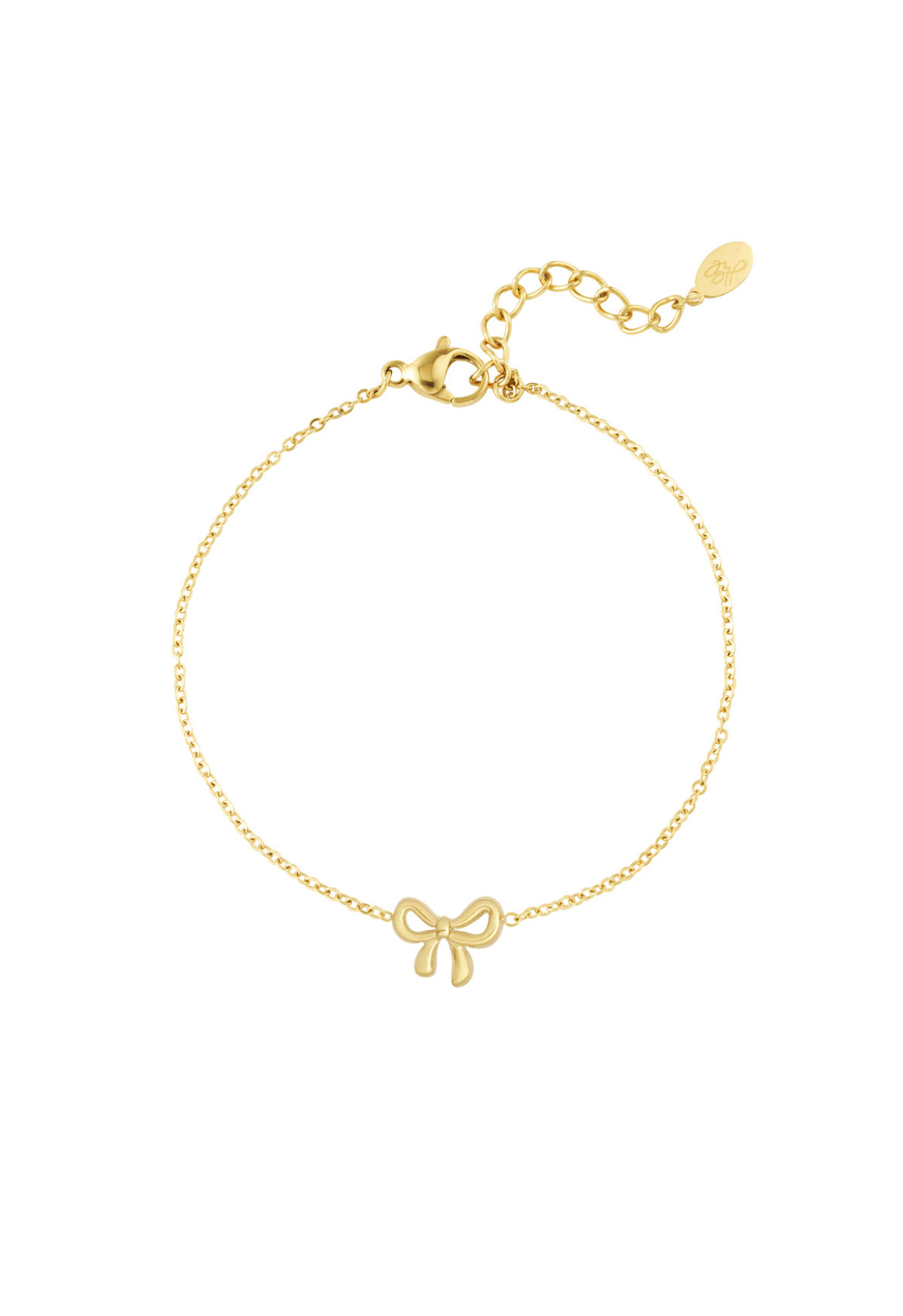 Armband met strikje goud
