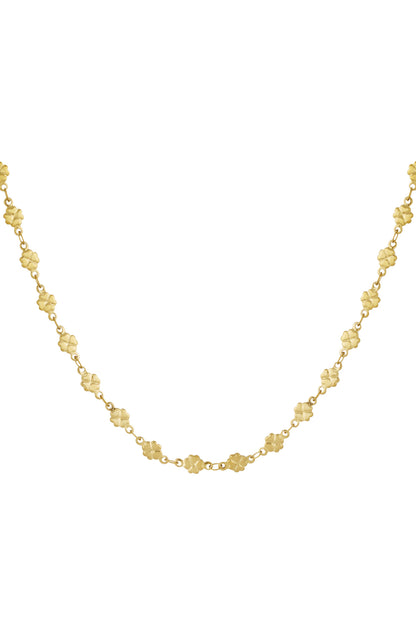 Ketting met klavertjes goud