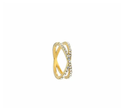 Ring met steentjes goud
