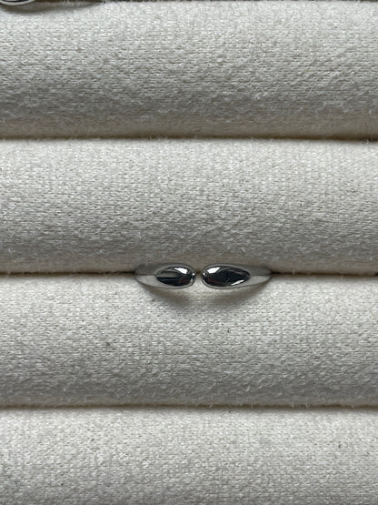 Ring knuffel klein zilver