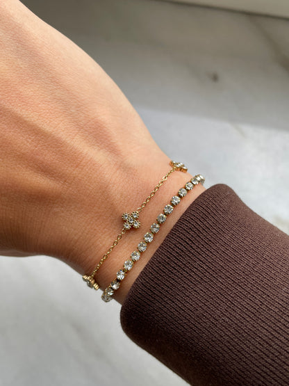 Armbanden met zirkonia steentjes