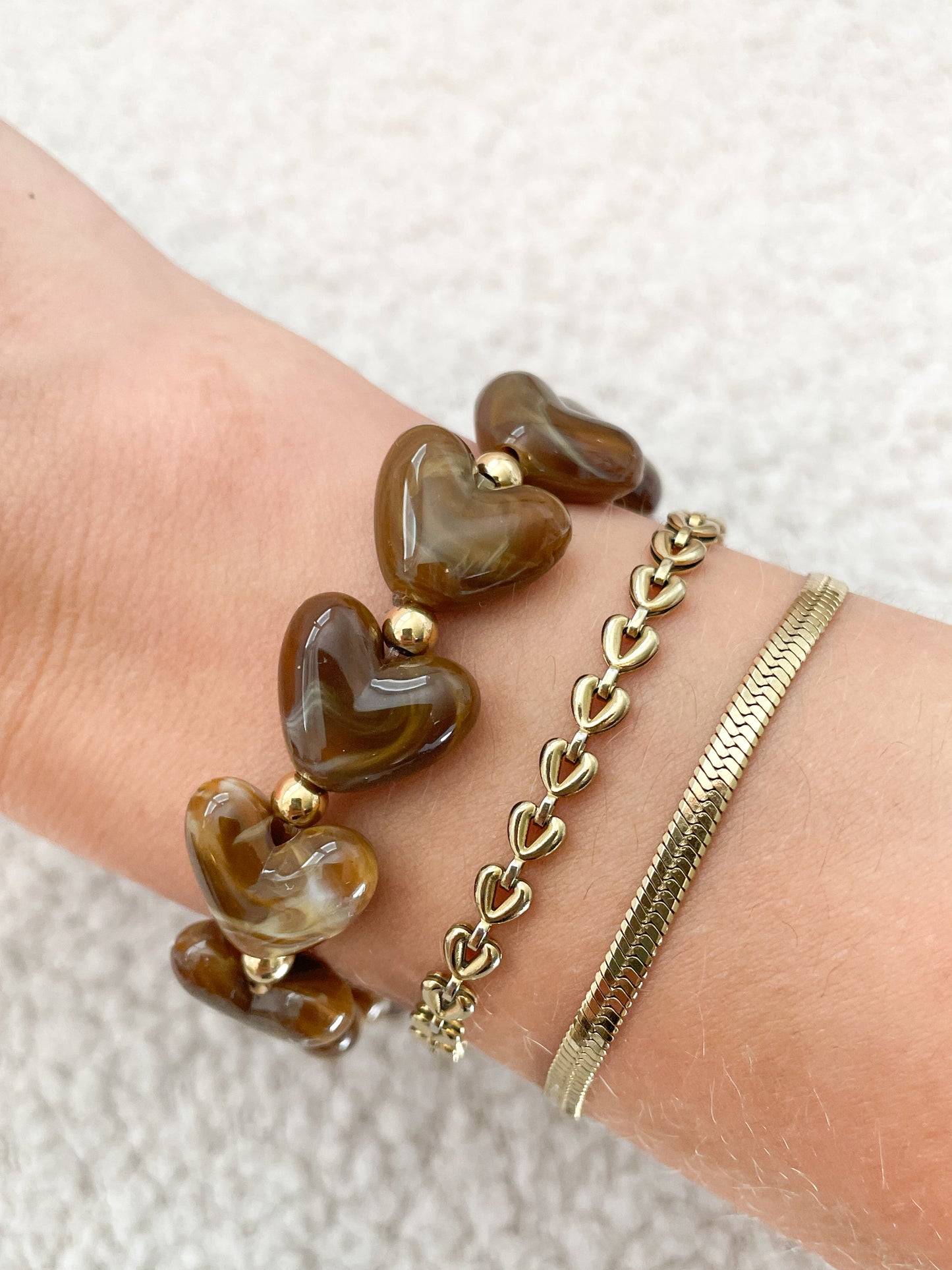 Armcandy met kralen armband en fijne armbanden
