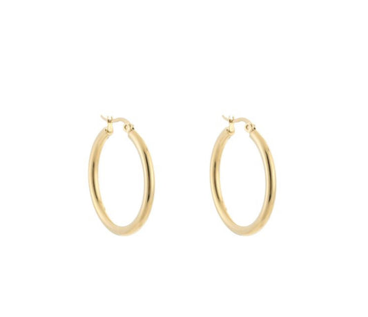 Basic Hoops 25mm goud