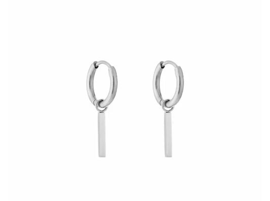 Oorbellen yade zilver