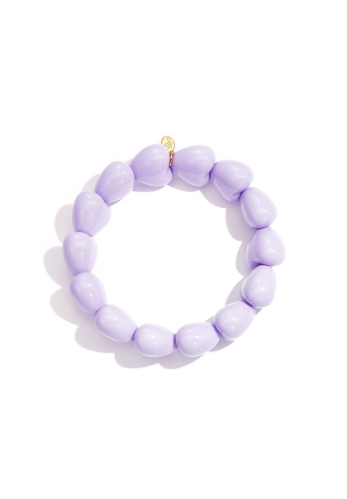 Armband met grote hartjes kralen