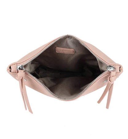 Schouder tas met klep beige