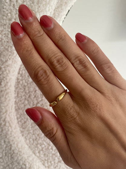 Ring knuffel klein goud