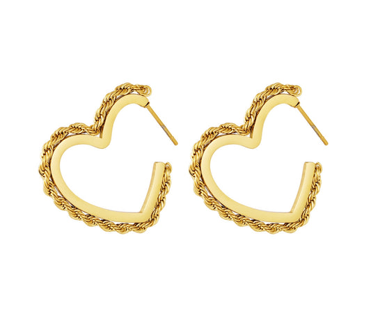 Oorbellen Jade goud