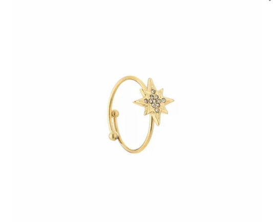 Ring sparkle goud