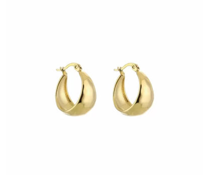 Oorbellen disco hoops goud
