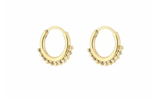 Oorbellen Bali dots goud