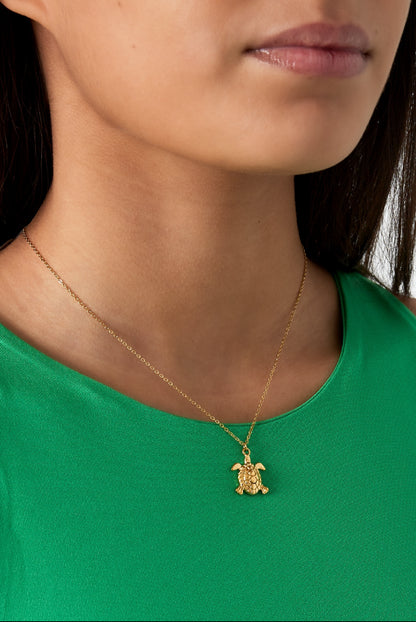 Ketting schildpad goud