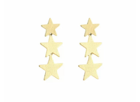 Oorbellen Stars goud