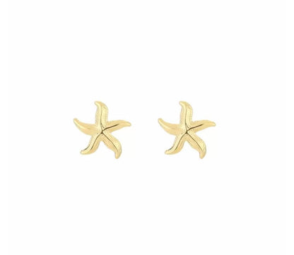 Oorbellen zeester goud