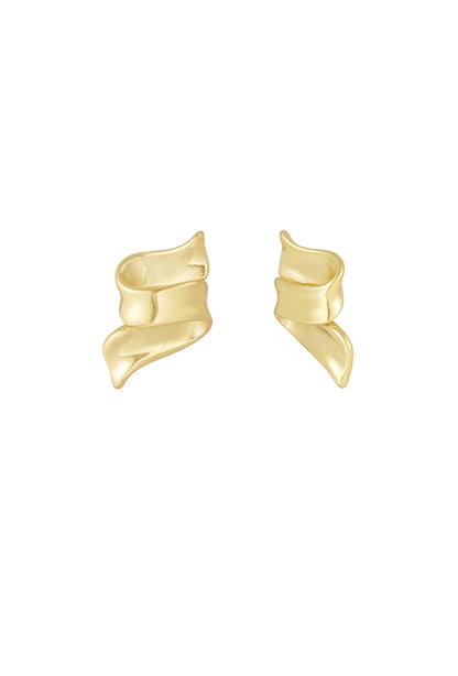 Oorbellen met swirl goud
