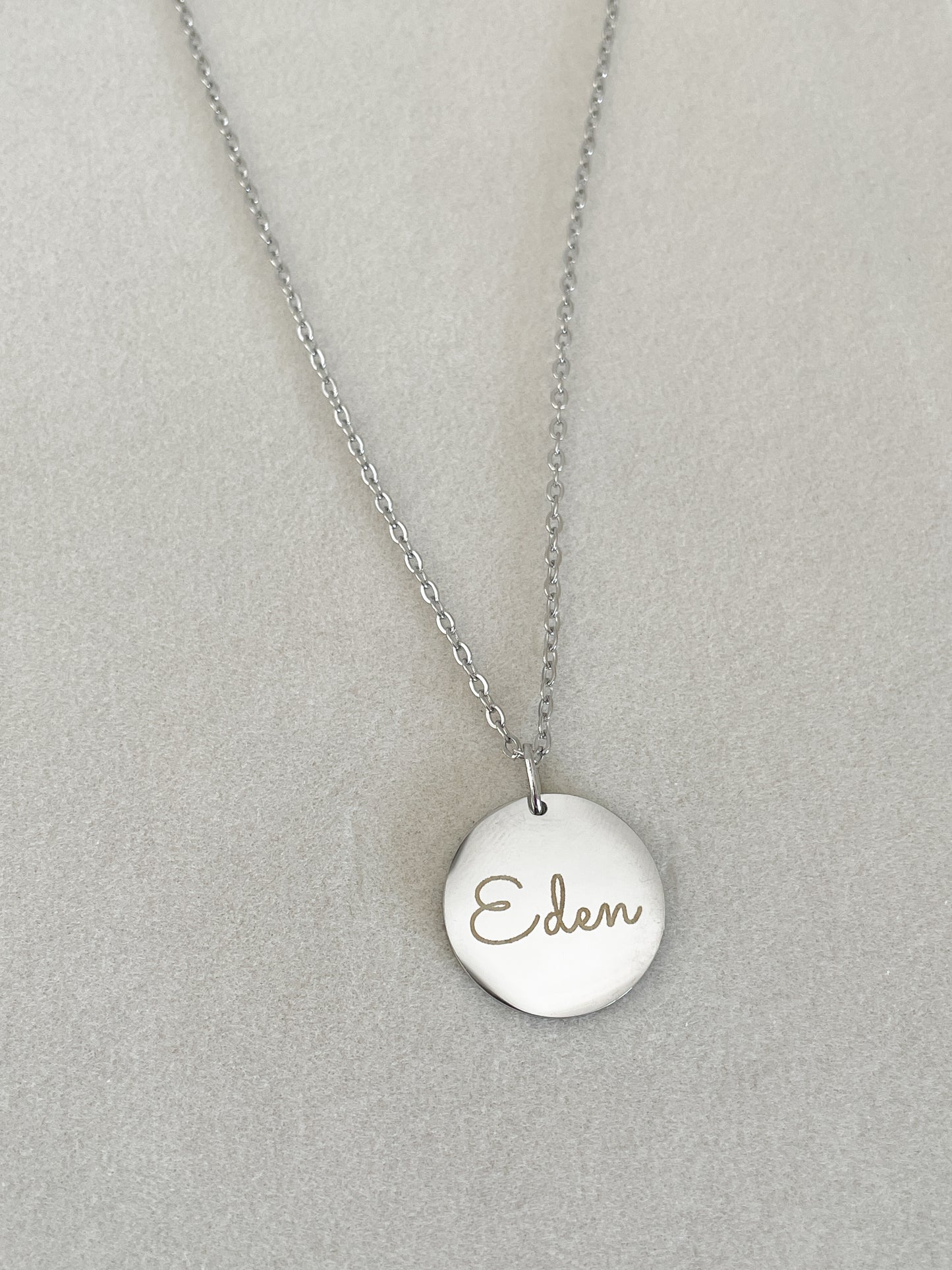 Gegraveerde ketting met naam zilver