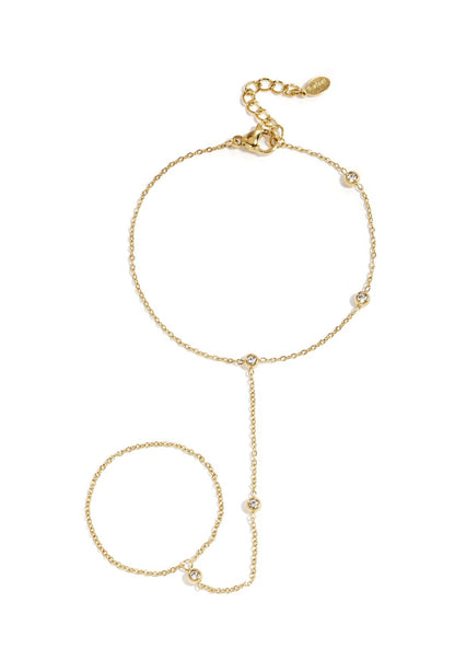 Handchain met steentjes 