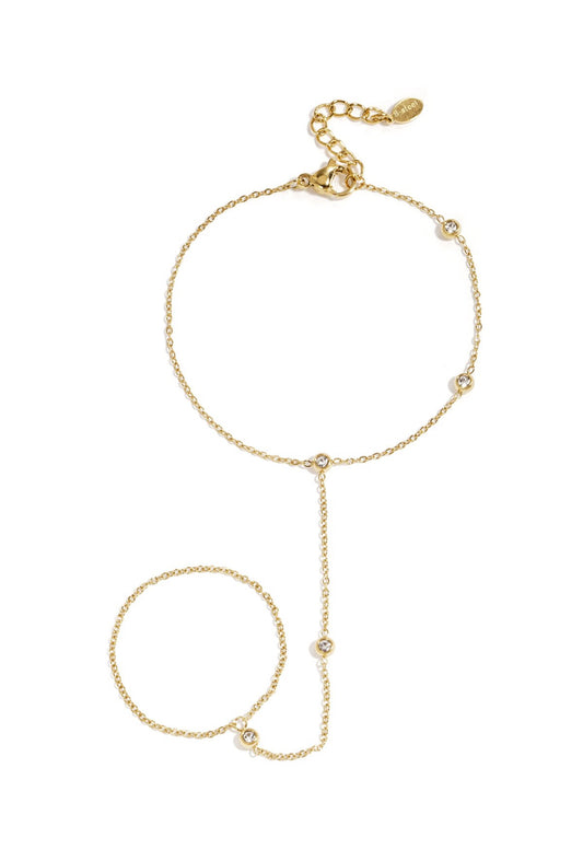 Handchain met steentjes 