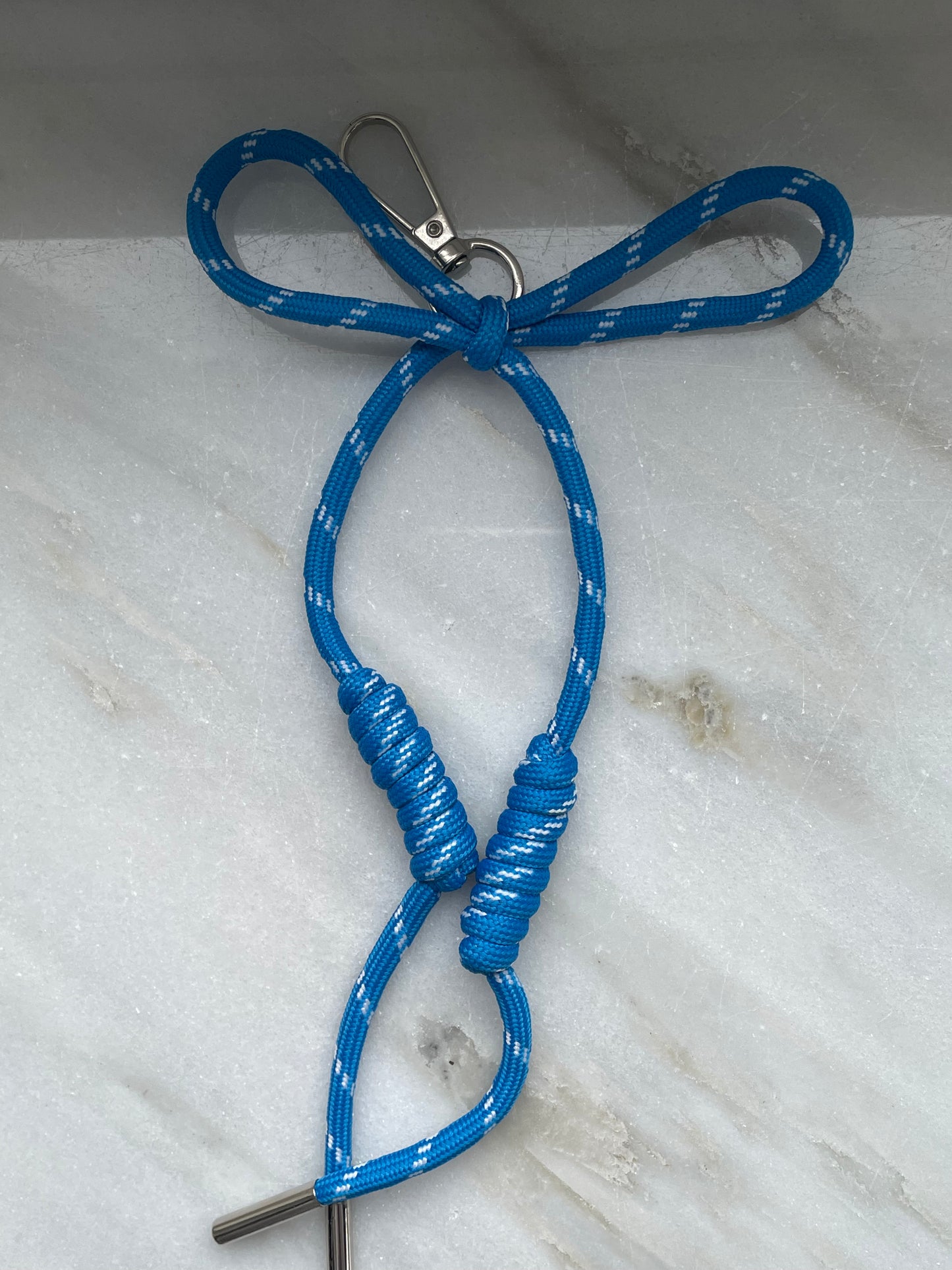 Bagcharm strik blauw