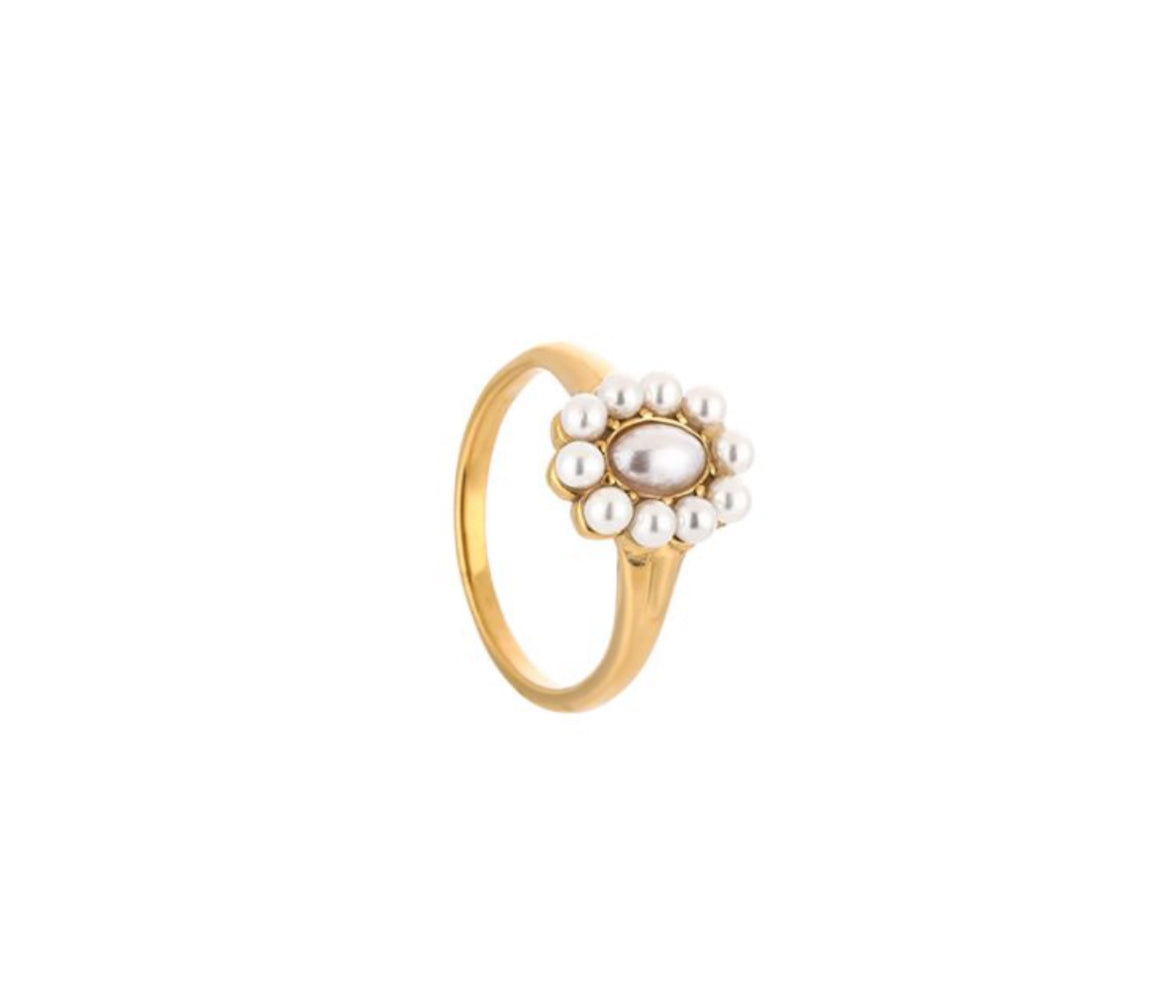 Ring met parels goud
